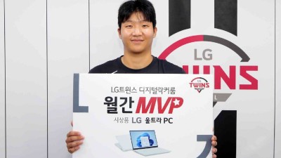 LG트윈스, 팬이 선정한 7월 MVP ‘문보경’