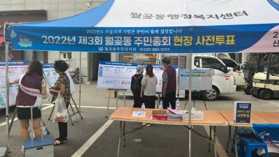 월곶동 주민자치회, 2023년 마을자치계획 및 주민참여예산 ‘사전투표’