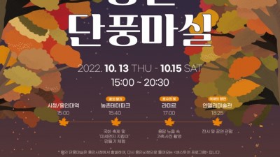 10월 단풍도 용인이 최고죠…26일부터 단풍마실 참가자 모집