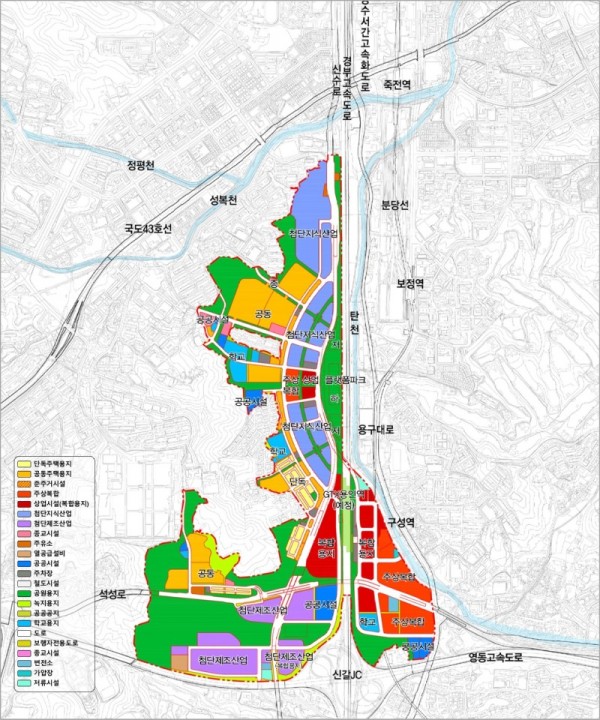 4. 변경된 용인 플랫폼시티 토지 이용 계획안.jpg