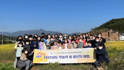 안양군포의왕과천 공동급식지원센터, 무농약 쌀 생산지 체험 진행