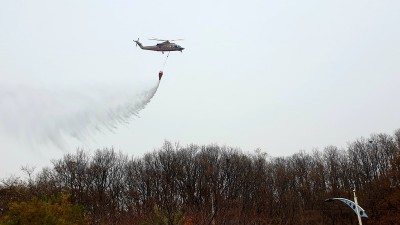 도, 고양 행주산성서 ‘산불진화통합훈련’‥대형산불 신속 대응 체계 확립