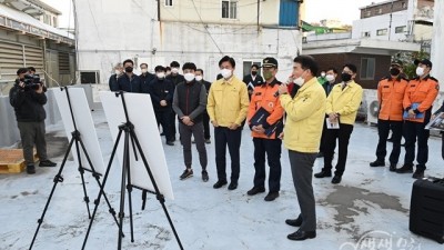 조용익 부천시장, 부천자유시장 찾아 동절기 화재대비 현장점검