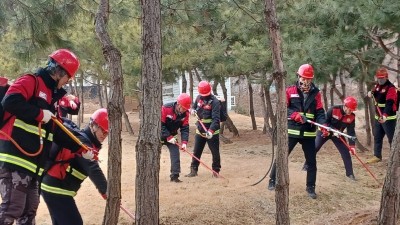 시흥시 포동 산불, 42분 만에 초동진화 성공