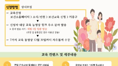 용인특례시, ‘아이 기쁜 용인맘’ 비대면 임신·출산 강좌