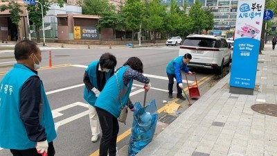 부천 신중동, 5월 환경정비 캠페인 「먹자거리 클린데이」실시