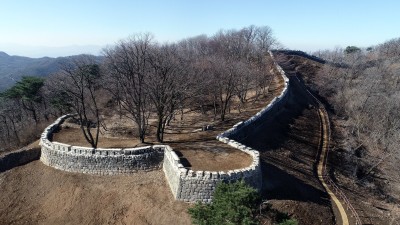세계유산 남한산성 외성(봉암성) 보수 공사 완료. 11월 30일 개방