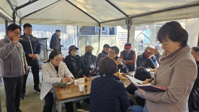 수원시 새빛민원실 베테랑팀장들, 광교산 기슭 하광교동 도시가스 배관공사 민원 해결했다