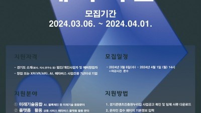 경기도, ‘미래콘텐츠 제작지원’ 참여 기업 모집. 기업 당 최대 1억 원까지 지원