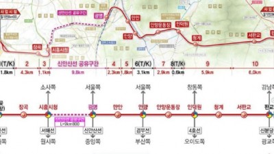 최대호 안양시장 “월판선 적기 개통 적극 노력”…공사 현장 점검