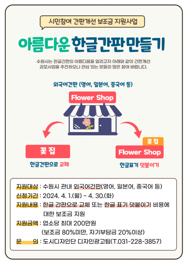 6.수원에서외국어간판한글간판으로교체하면보조금최대200만원지원받는다.png