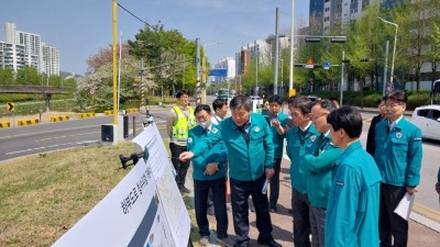 안양시, 우기철 대비 자동차단시설 설치…비산교 하부도로 등 4곳