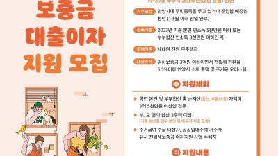 안양시, 상반기에 청년 85명에 전월세보증금 대출이자 지원…하반기 대상자 모집