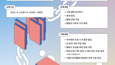 공익활동가 심화교육 과정 ‘전략 디자이너: 변화 설계 아카데미’ 참여자 모집