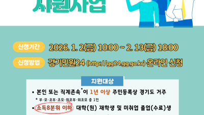 경기도 대학생 학자금 대출 이자 지원, 2월 13일까지 신청