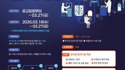 경기도, 세계 최대 규모 바이오 전시회(BIO USA) 참가 지원. 참여기업 모집