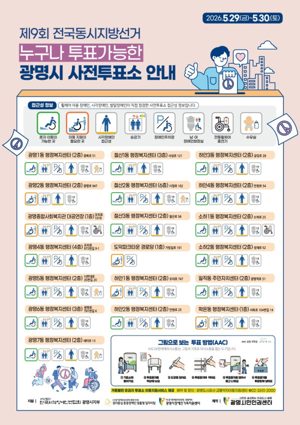 (광명2)광명시 ‘무장애(Barrier-Free) 투표권’ 보장한다… 이동 취약계층 위한 편의시설 정보 한눈에.jpg