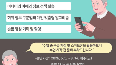 안양시 석수도서관, ‘시니어를 위한 미디어교실 평생교육’ 운영