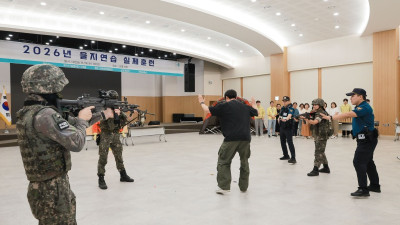 군포시, 민·관·군 합동 '전재민 구호소 운영 훈련' 실시