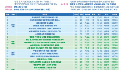 배우는 즐거움으로 일상 채워줄 ‘광명지식상점’, 하반기도 풍성